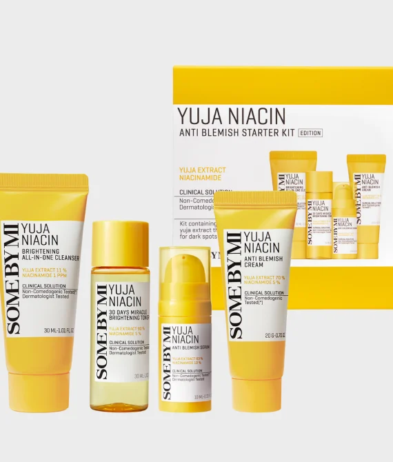 SOME BY MI – Yuja Niacin Anti-Blemish Starter Kit.