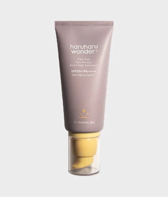Haruharu Wonder – Black Rice Pure Mineral Relief Daily Sunscreen SPF 50+ PA++++ for Sensitive Skin