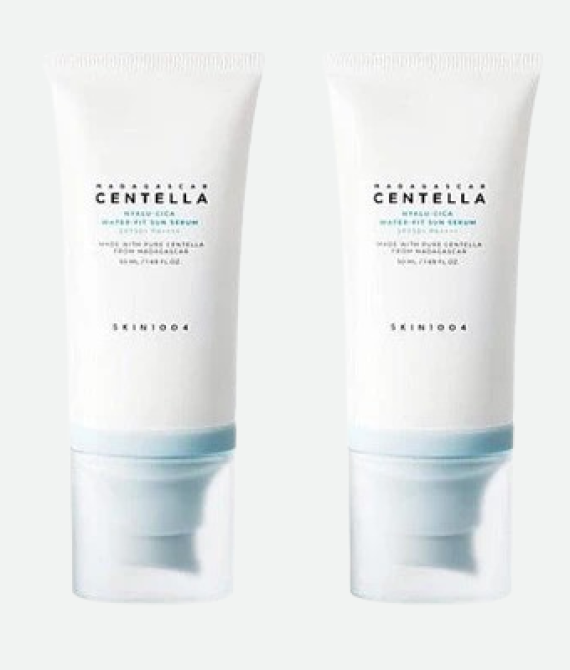 SKIN1004 – Lot 2 Serums Solaires Madagascar Centella Hyalu-Cica Water-Fit, 50 ml x 2