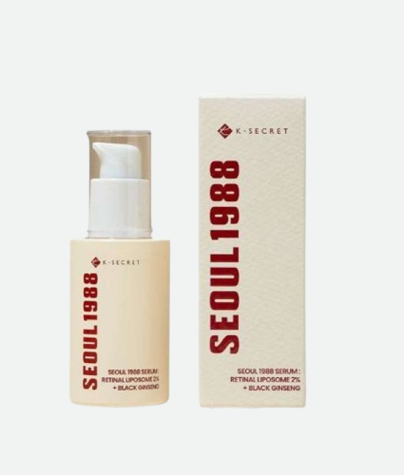 KSECRET – SEOUL 1988 Serum – Sérum Retinal Liposome 2% + Black Ginseng – Sérum anti-âge rétinol et ginseng
