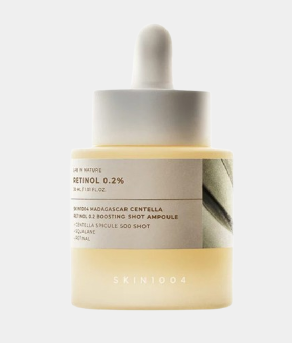 SKIN1004 – Madagascar Centella Retinol 0.2 Boosting Shot Ampoule.