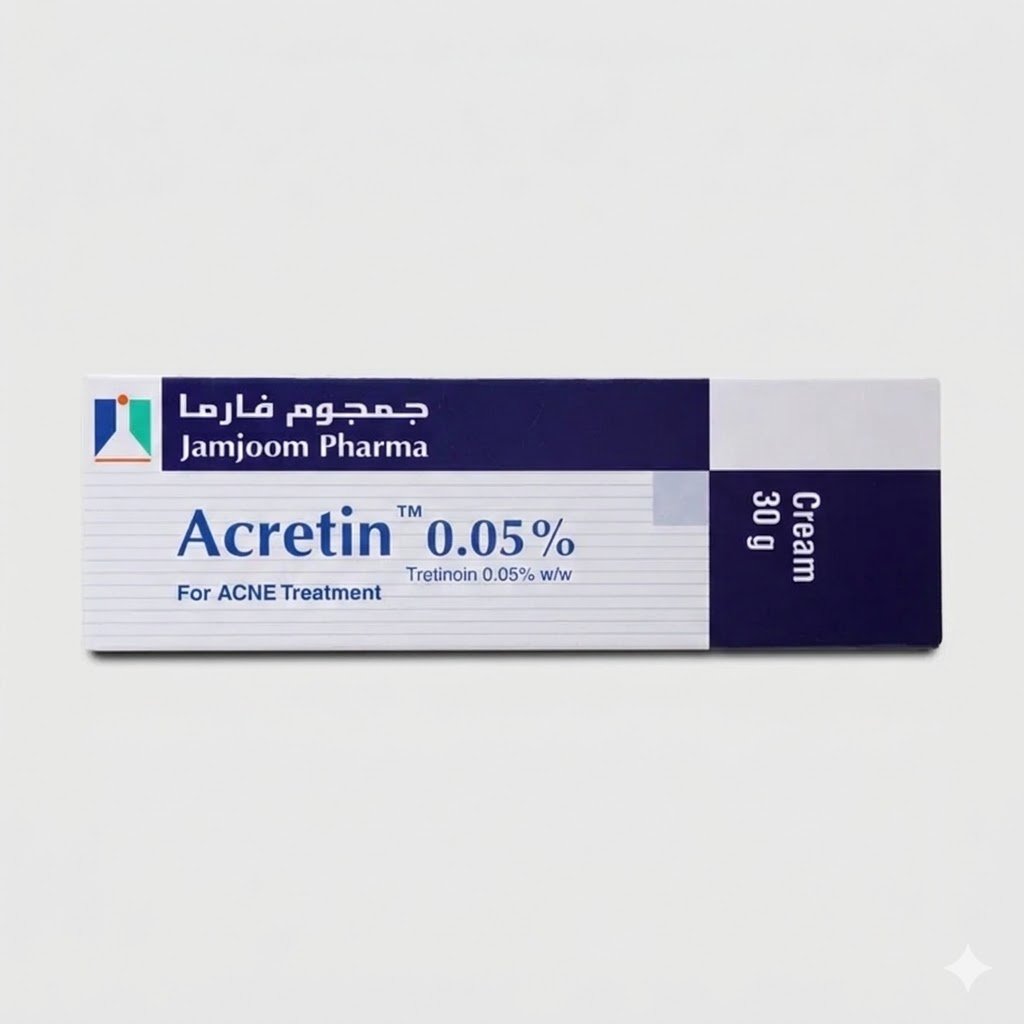 Acretin - 0.05% Cream for Acne (Tretinoin) - 30g.